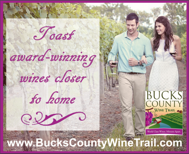 Bucks County Wine Trail branding ad.