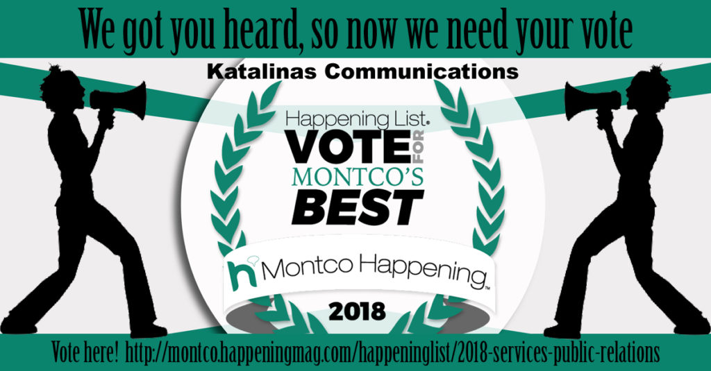 Vote for Katalinas Communications as the best in Public Relations.