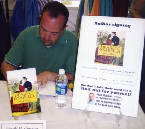 Mark Hubman will sign copies of his Civil War-era romance/historical fiction novel, "Dearest Issabella" on April 23.