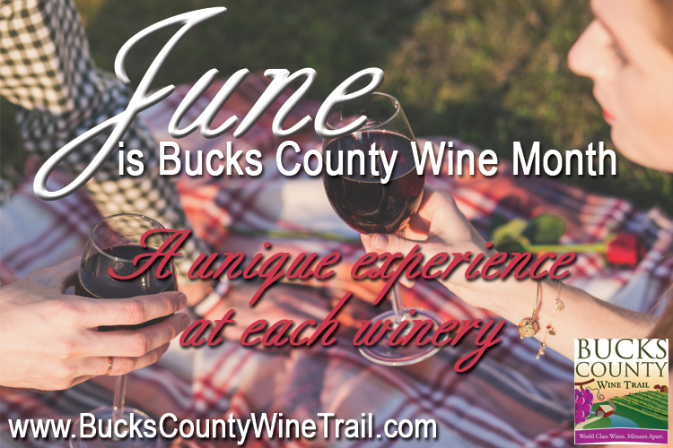 Bucks County Wine Month is throughout the month of June.