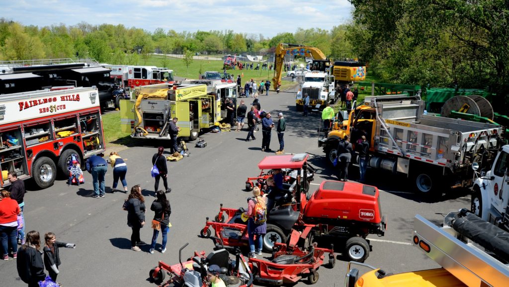 Falls Township's annual Touch a Truck event has raised more than $50,000 for The Barkann Family Healing Hearts Foundation.